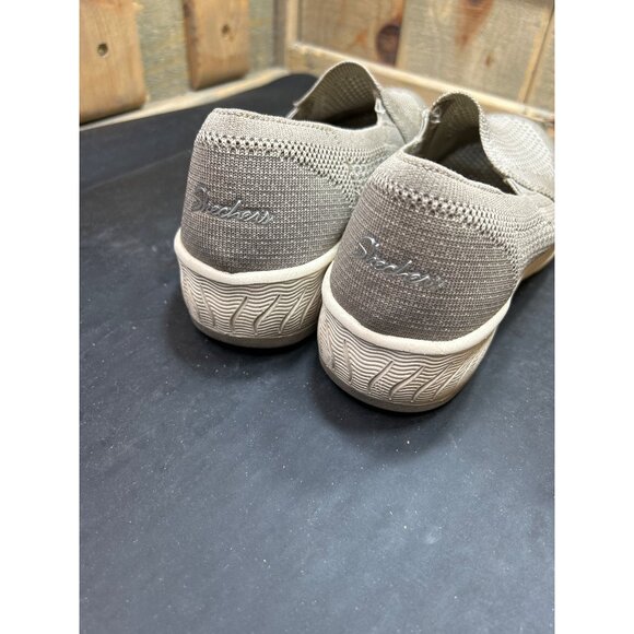 Skechers Womens Relaxed Fit Air-Cooled Memory Foam Slip-On Shoes Size 7 Taupe - Picture 6 of 8